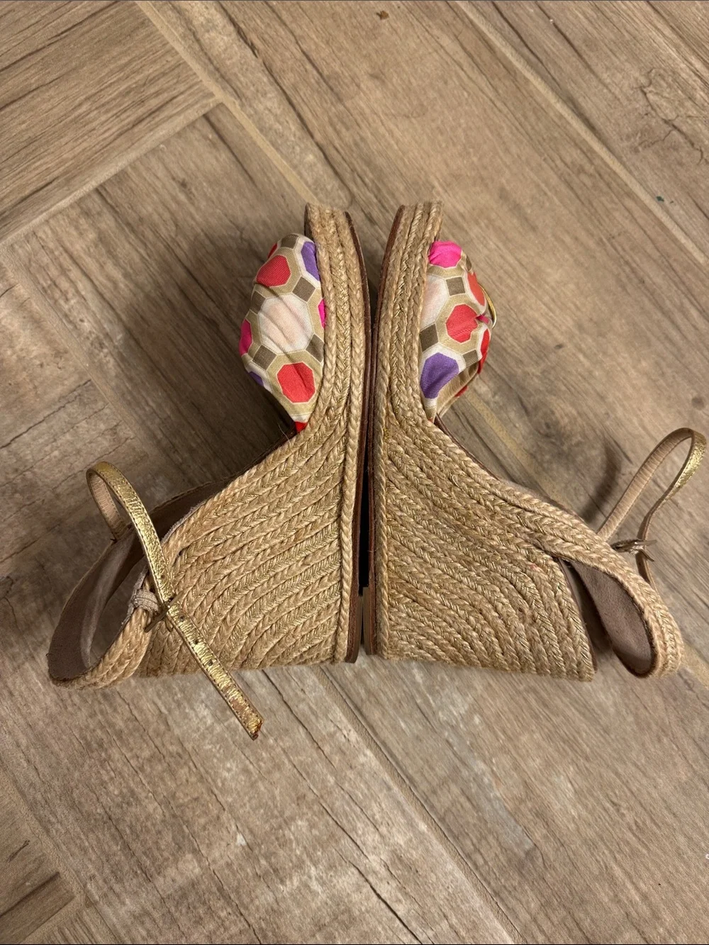 Kate Spade Candice Wedge Espadrilles size 9 1/2